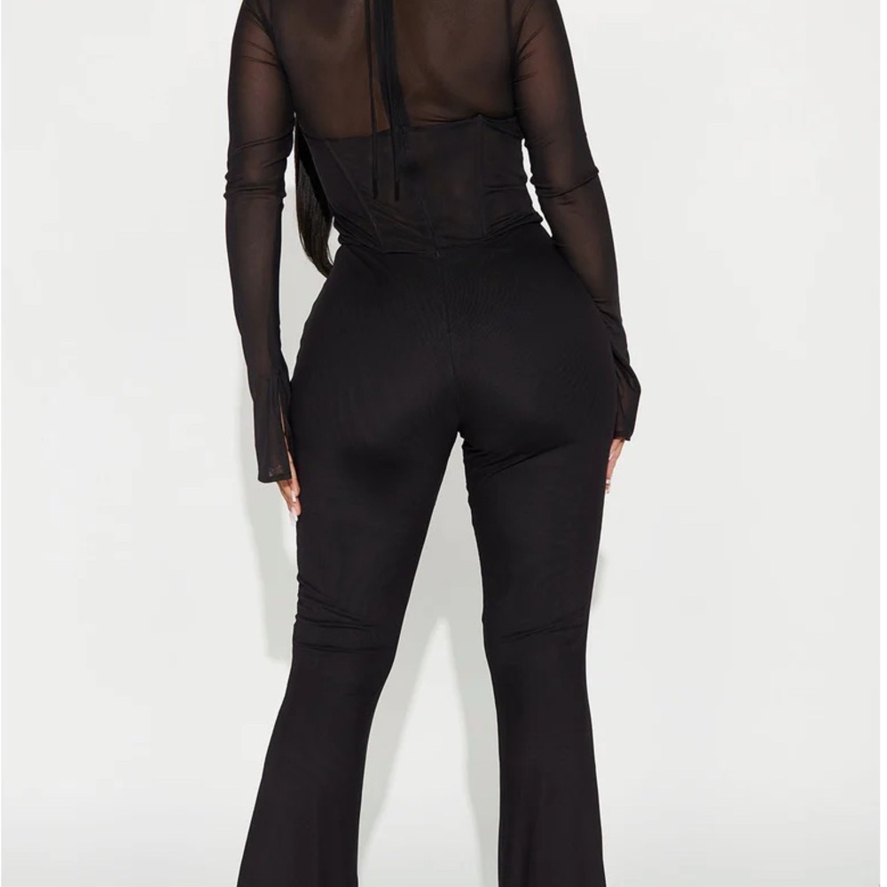 Black Flared Boot Cut Pants